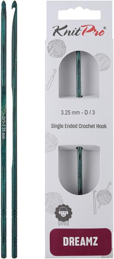 KnitPro Dreamz Single-Ended Crochet Hook | US Size D (3.25mm)