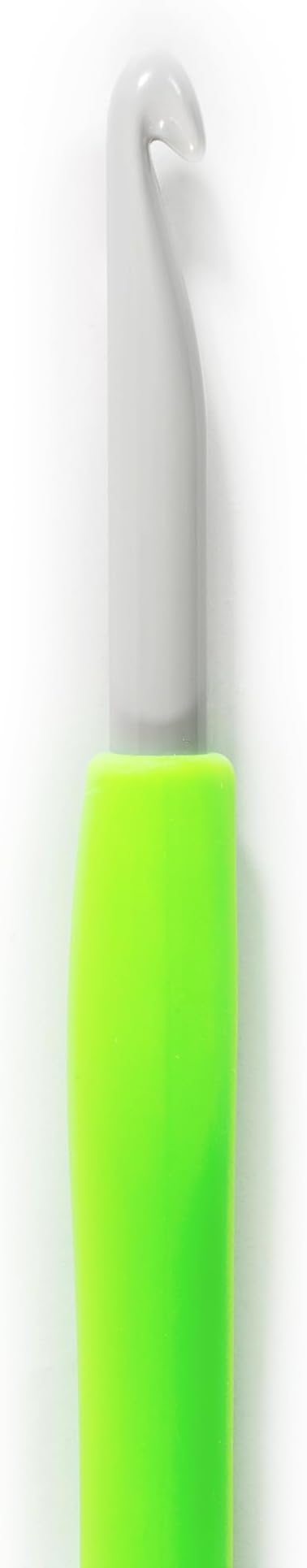 Clover 1053/K Amour Crochet Hook, Size K/6.5mm , Green