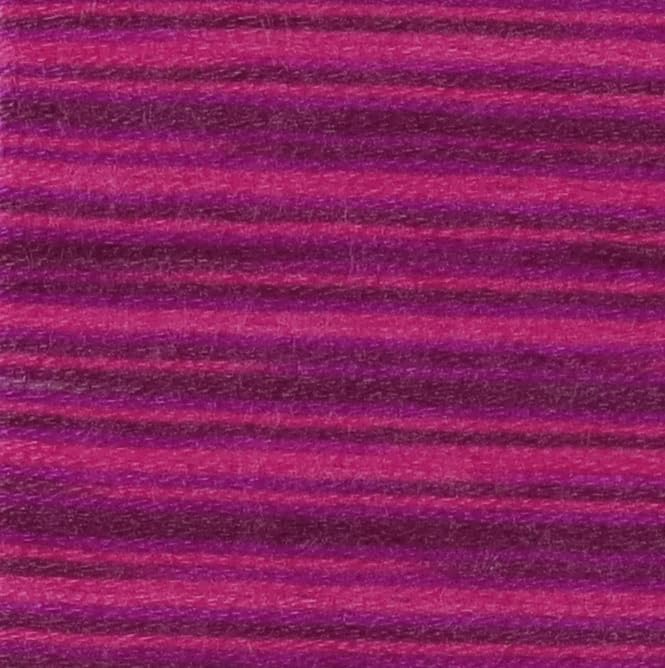 KCS Big skeins of 25 Meters Size 25 Color Variegated Cross Stitch Stranded Threads,6 skeins,4210
