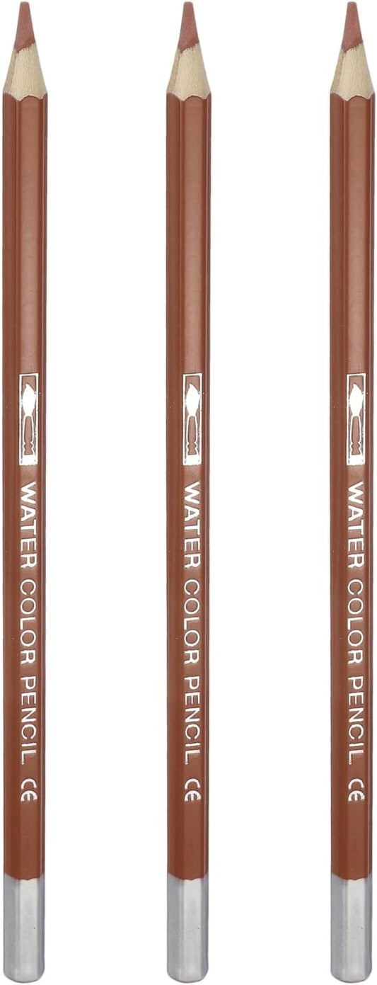 PATIKIL Watercolor Pencils, Dark Coffee Color Pencil Set Sketch Coloring Drawing Colored Pencils Bulk Artist Drawing Supplies for Adult Coloring Book Blending, 3 Pcs