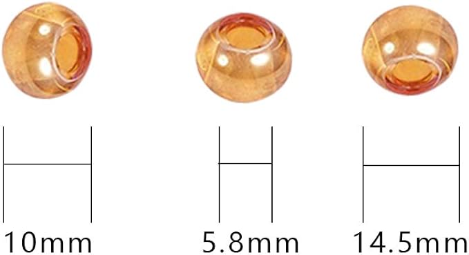 AIPRIDY 100Pcs 15x11mm Painting Murano Large Hole Glass Beads Mix Color with Silver Brass Cores European Charm fit Bracelet Necklace (No Core Lampwork Beads)