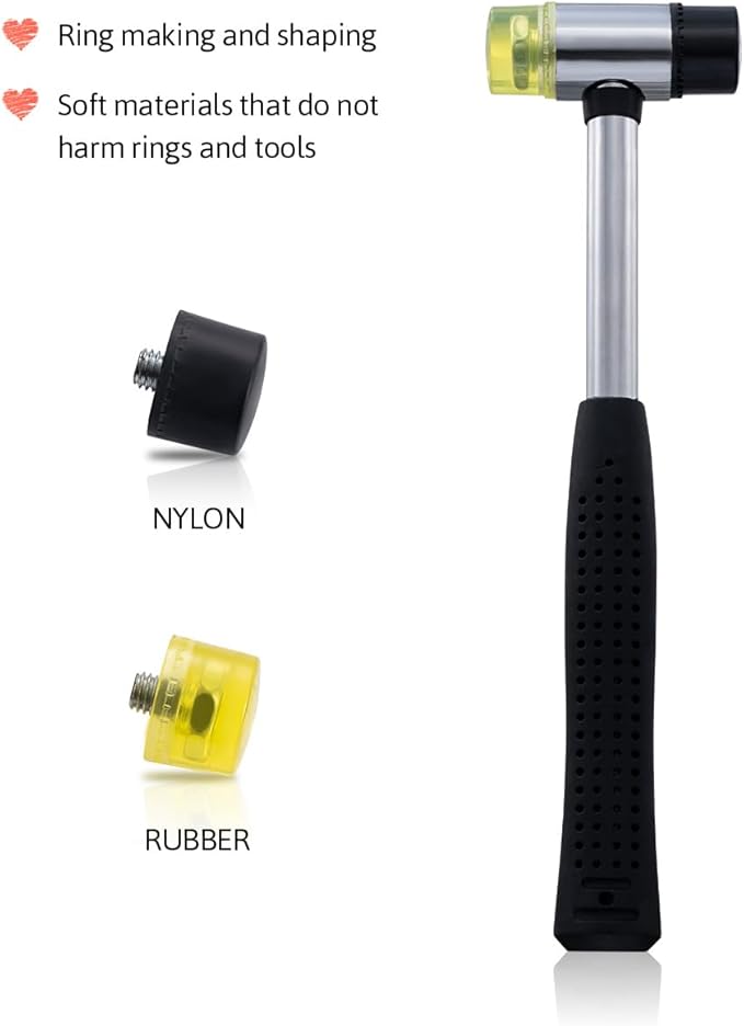 meowoo ring sizer measuring tool set, metal ring guage for ring measurer (metal-repair-3pcs)