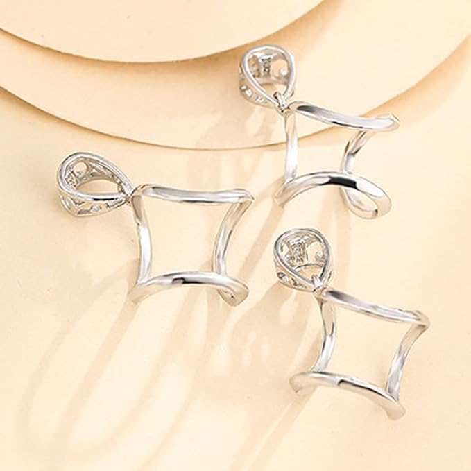 925 Sterling Silver Pendant Blank fit 10-12mm Pearl or Cabochon Pendant Mounting Setting for Handmade Jewelry Charm Making