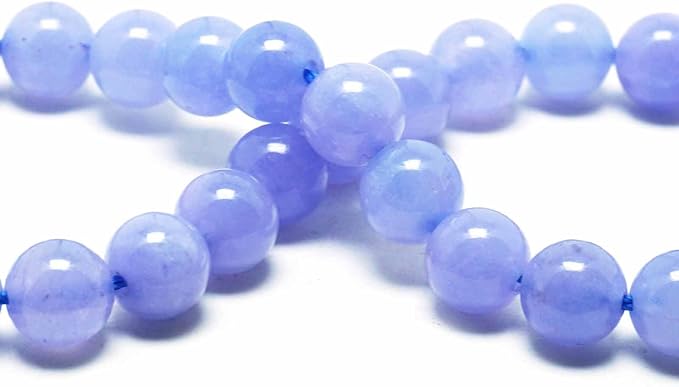 Jade Stone Beads Gemstone Beads for Jewelry Making - 6mm Round Loose Beads for Bracelets(59-62pcs, Aquamarine Jade)
