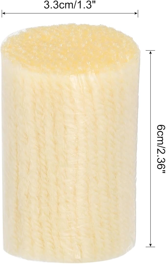 PATIKIL 10 Rolls Latch Hook Yarn Kit - Precut Rugs Yarn for Making Crochet Bundles, Tapestry DIY Craft - Adults Beginners - Light Yellow
