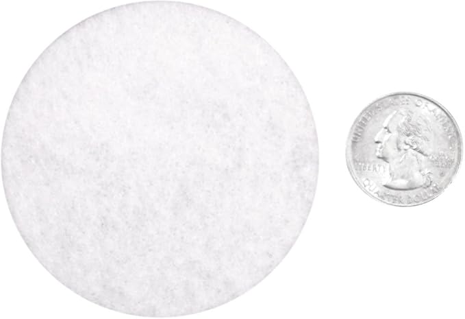 Playfully Ever After White Craft Felt Circles (2.5 Inch - 46pc)