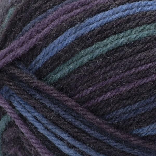Patons Kroy Socks Yarn 2-Pack Bundle with Bella's Crafts Stitch Markers (Magic Stripes)