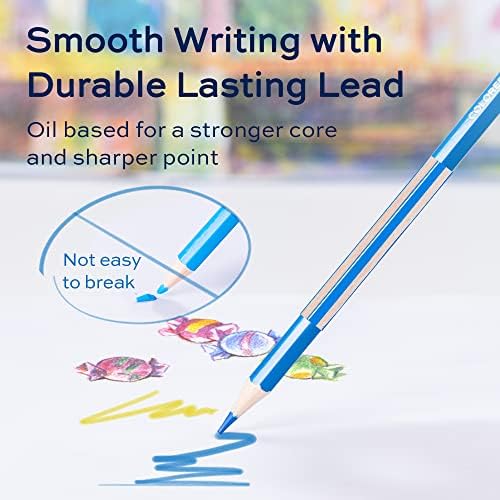 36 Pack Colored Pencils for Adult Coloring Books, Soft Core, Art Drawing Pencils for Artists Beginners, Coloring Pencils Set with Sharpener for Coloring, Sketching, Painting