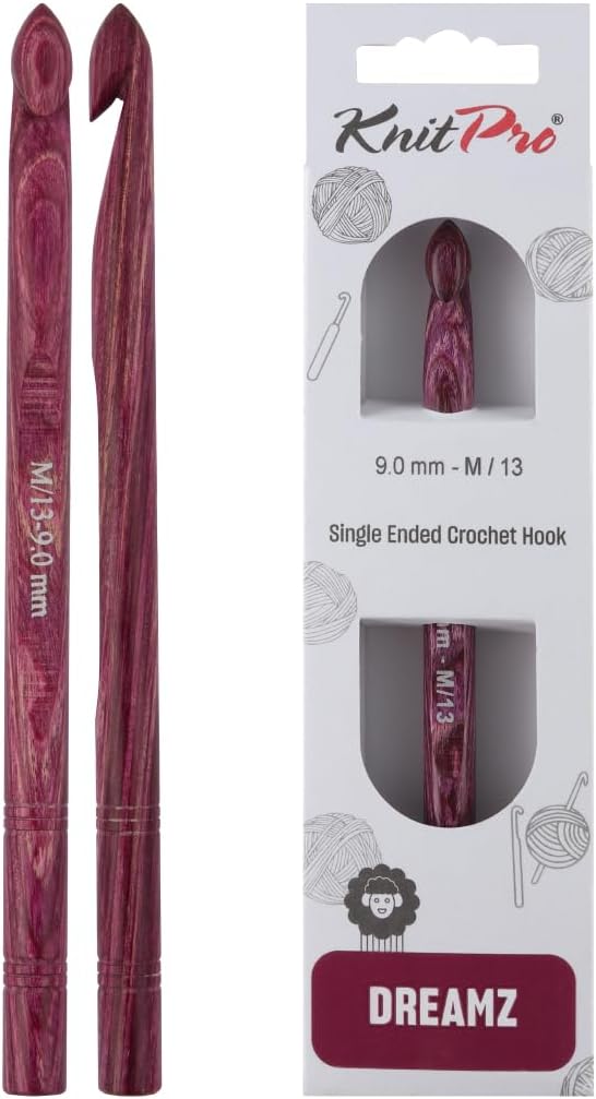 KnitPro Dreamz Single-Ended Crochet Hook | US Size M (9mm)