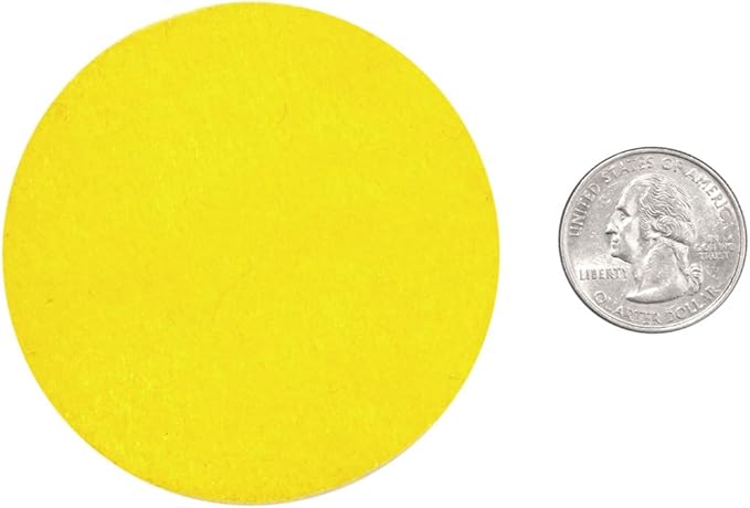 Playfully Ever After Yellow Craft Felt Circles (2.5 Inch - 46pc)