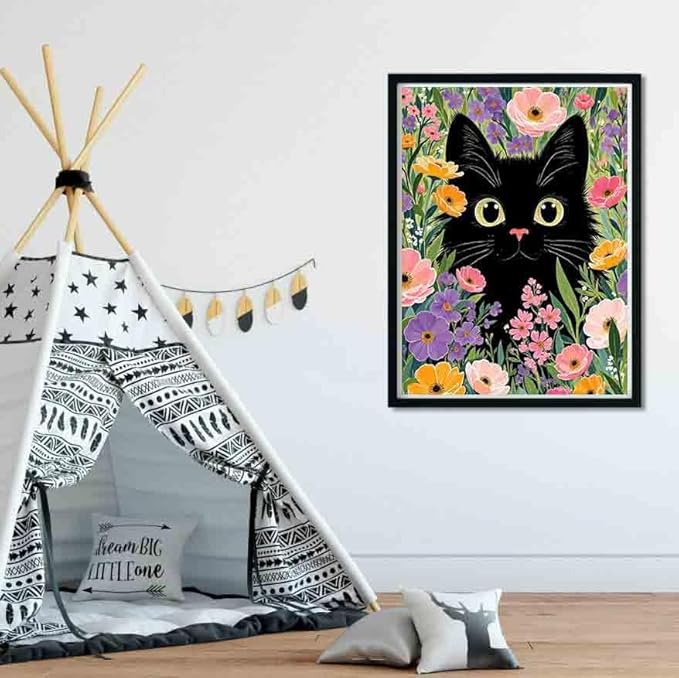 3 Pack Stamped Cross Stitch Kits for Adults - Cat Cross Stitch Kits for Beginners,11 CT Animal Cross Stitch Patterns Dimensions DIY Counted Cross Stitch Kits for Adults Arts Craft 12x16 inch