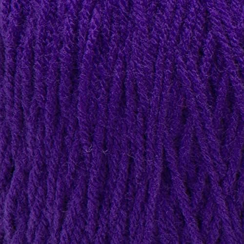 Red Heart Super Saver Jumbo Amethyst Yarn - 2 Pack of 396g/14oz - Acrylic - 4 Medium (Worsted) - 744 Yards - Knitting/Crochet