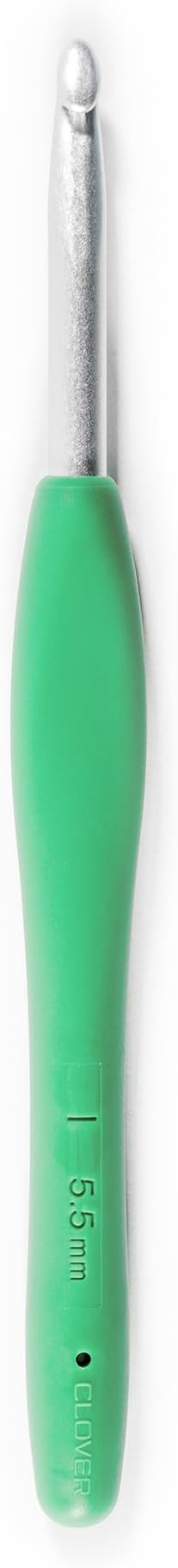Clover 1048/I Green Amour Crochet Hook, Size I, 5.5mm