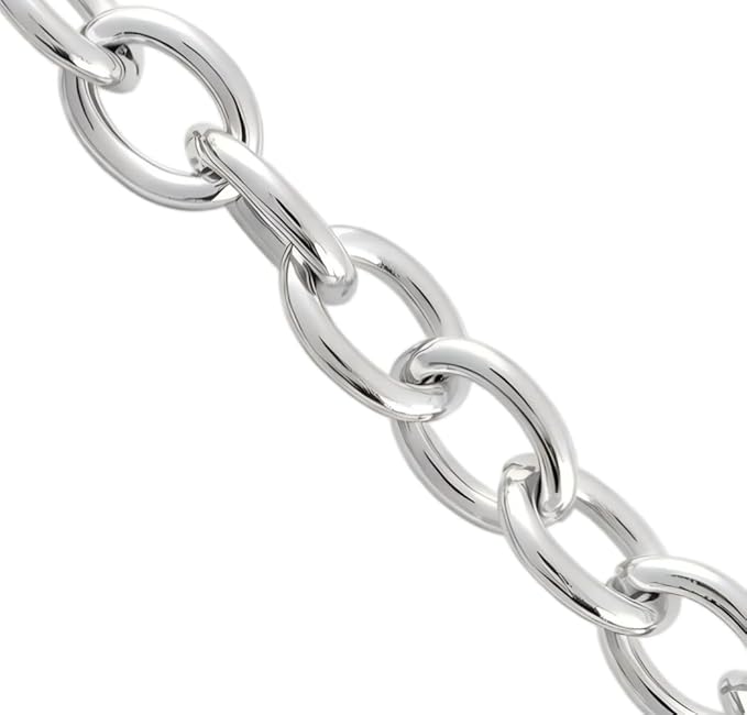 Coiris 6.6 Feet Stainless Steel Cable Chain for Jewelry Making Bulk, 8.5mm Soldered Link Chain Spool for DIY Necklaces Bracelets Crafts, Anti-Tarnish Metal Chain Roll (No Clasps Included)