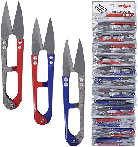 UCEC 12 Pack Thread Snips, Small Sewing Scissors & Crochet Thread Cutter Yarn Cutter, Sewing Snips for Stitching, Embroidery, Knitting and Mini DIY Supplies, Colorful