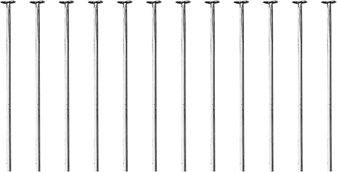 Mandala Crafts 2 Inch Gunmetal Flat Head Pins for Jewelry Making Earring Making Supplies – 200 PCs Jewelry Findings for Making Earring DIY Bracelets Rosary Charms