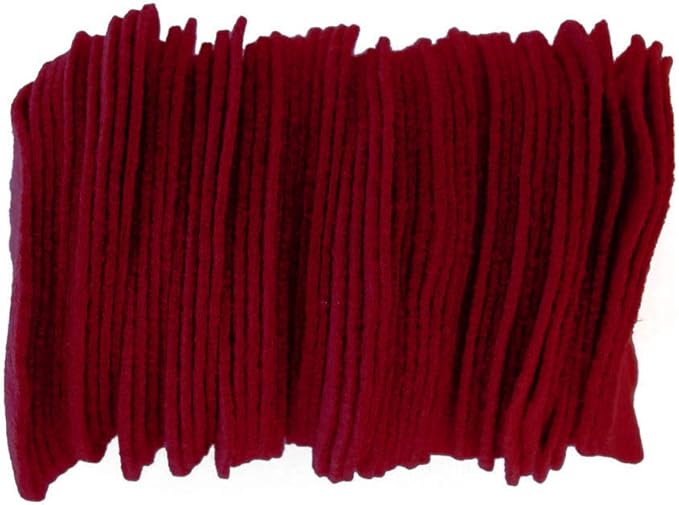 Playfully Ever After Cardinal Red Craft Felt Circles (3 Inch - 30pc)