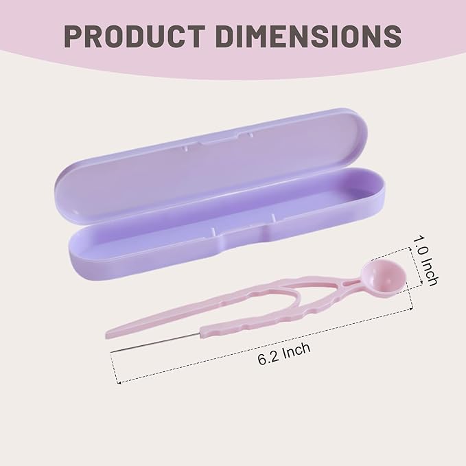5mm Fuse Bead Single Needle Tweezer & Aligner Tray Kit, Efficient Iron Bead Sorting Tools with Effortless Beads Recovery for Experienced Enthusiasts(Purple)
