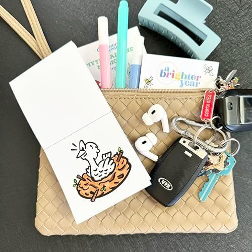 A Brighter Year The Original Adult Mini Coloring Book - Pocket Pets Edition- 3” x 3” Pocket Size, 50 Pages, Lay Flat Binding, Thick Paper, No Bleeding - Stress & Anxiety Relief - Gift & Travel
