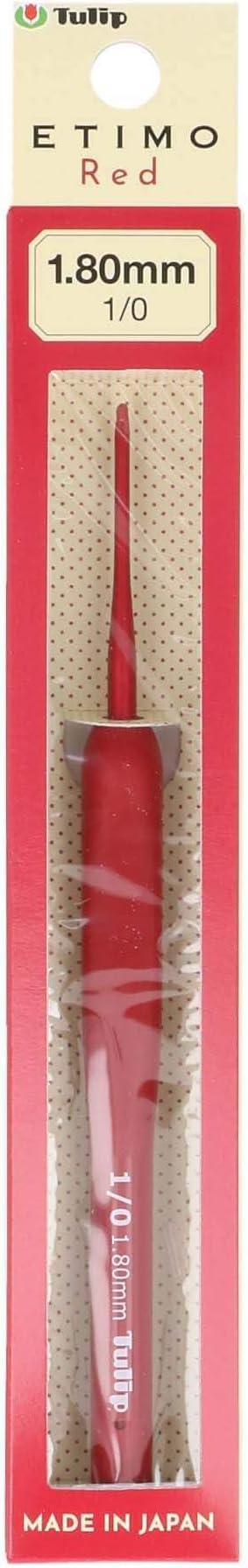 Tulip Etimo Red Crochet Hook with Cushion Grip Set (TED-001e)