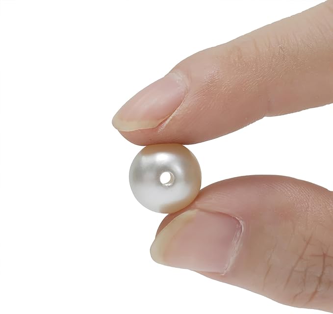 1200 Pcs Pearl Beads for Jewelry Making, 5 Size Round Pearls for Bracelets Making Kit Small Pearl Filler Beads with Hole for DIY Craft Necklace Earrings