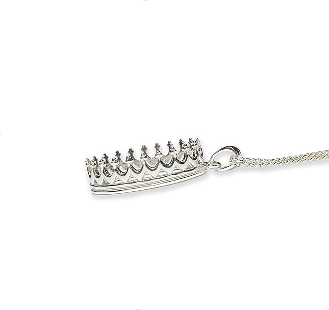 Milky Treasures Crown Necklace DIY Breastmilk Jewelry Making Kit | 18mm 925 Sterling Silver Pendant | Breastfeeding Keepsake | New Mom Gifts | Baby Shower Registry | Lactation [Only Necklace + Mold]