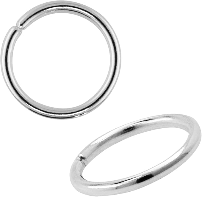 Mandala Crafts Assorted Silver Color Jump Rings Jewelry Findings Metal O Rings for Jewelry Making Supplies - 3000 4mm Small Open Jump Rings Kit for Necklace Earring