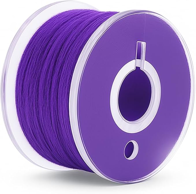 Mandala Crafts 144 Purple SA156 Prewound Bobbins for Singer Sewing Machine -15J SA156 Prefilled Bobbin Thread for Brother Sewing Machine and Embroidery