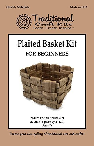Traditional Craft Kits Beginner Basket Weaving Kit (Set of 6) - Basketry Weave Kit for Kids and Adults Complete with Basket Weaving Supplies and Instructional Booklets