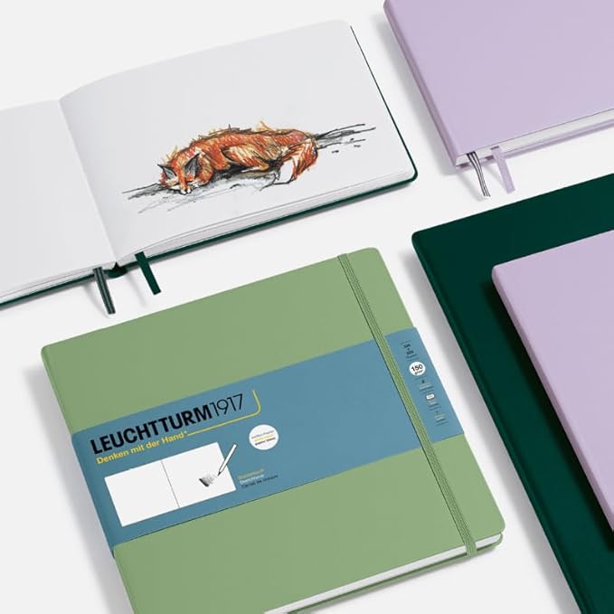 Leuchtturm1917 - Medium Landscape Hardcover Sketchbook (Lilac) - 112 Pages of 150g/m² Paper