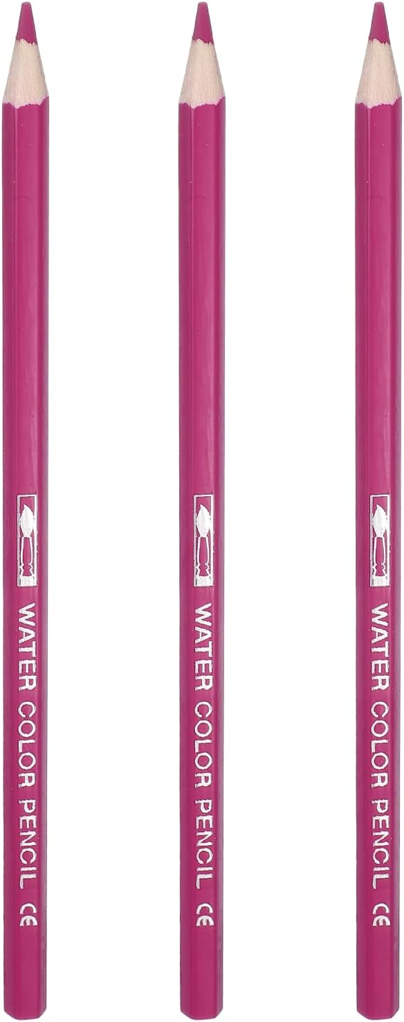 PATIKIL Watercolor Pencils, Peach Blossom Red Color Pencil Set Sketch Coloring Drawing Colored Pencils Bulk Artist Drawing Supplies for Adult Coloring Book Blending, 3 Pcs