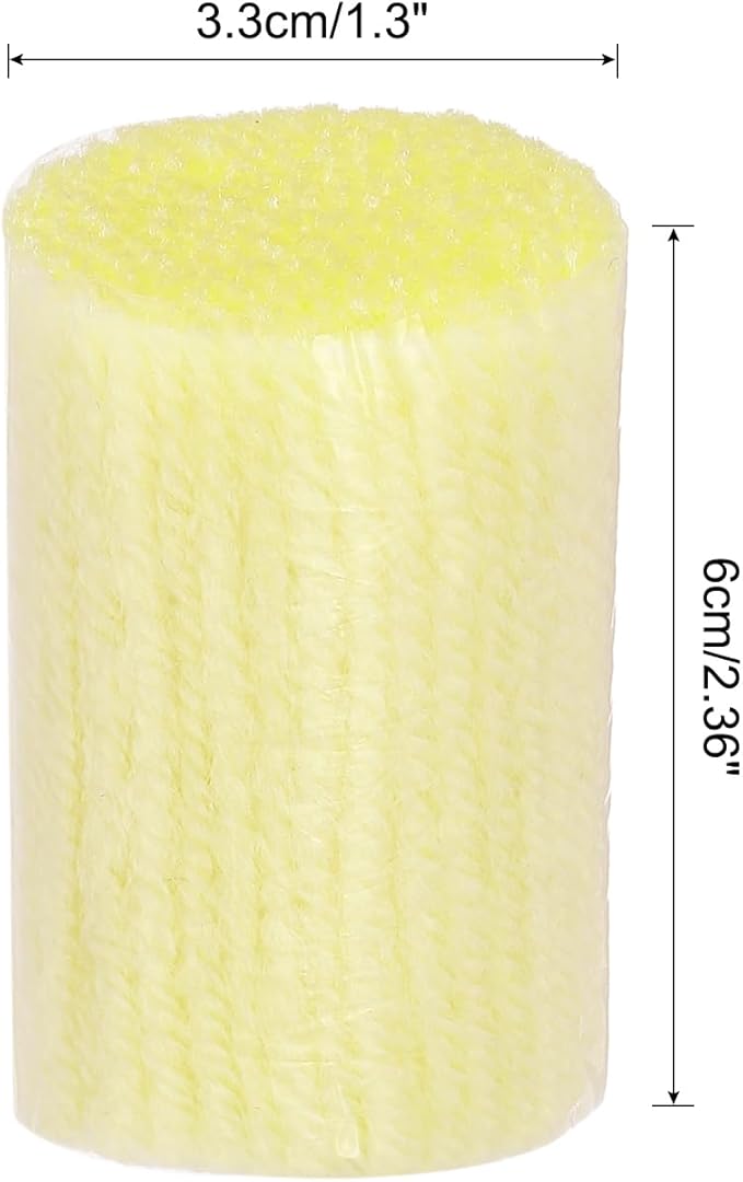 PATIKIL 10 Rolls Latch Hook Yarn Kit - Precut Rugs Yarn for Making Crochet Bundles, Tapestry DIY Craft - Adults Beginners Rug Hook - Yellow
