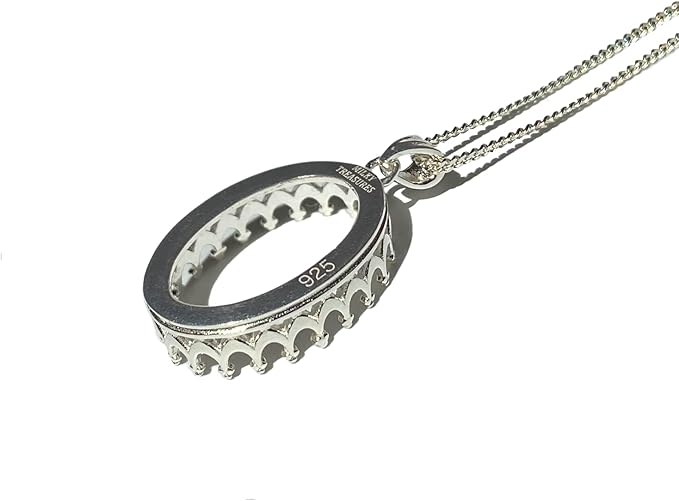 Milky Treasures Crown Necklace DIY Breastmilk Jewelry Making Kit | 18mm 925 Sterling Silver Pendant | Breastfeeding Keepsake | New Mom Gifts | Baby Shower Registry | Lactation [Only Necklace + Mold]