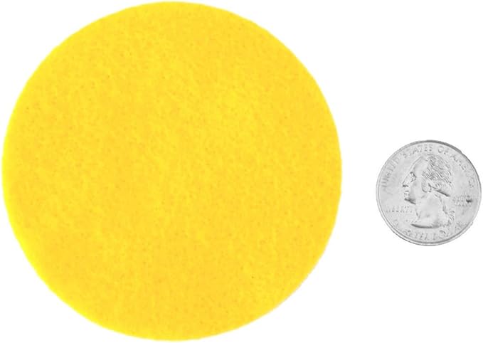 Playfully Ever After Yellow Craft Felt Circles (3 Inch - 30pc)