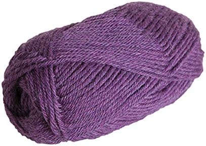 Knit Picks Wool of The Andes Worsted Weight Purple 100% Wool Yarn Multi Pack (10 Balls - Amethyst Heather)