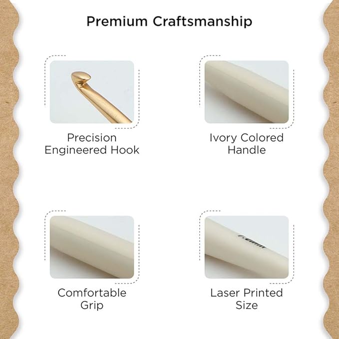 Knitter’s Pride Pearl Aluminum Crochet Hook – 7mm