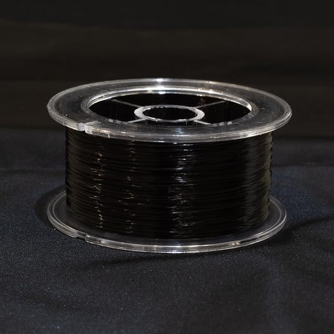 Elastic Bracelet String Cord Stretch Bead Cord for Jewelry Making and Bracelet Making Kits Transparent Stretchy String for Bracelets (Black 160ft/50M(0.8mm))