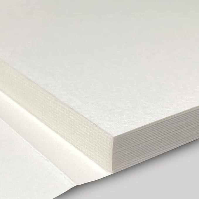 2 Packs Tearable Square 3.9X3.9 300gsm Portable Watercolor Paper Pad Journal 40pgs (20 Sheets Front Back 2 Textures) Travel Size for Calligrapher Watercolour Sketch Book Notebook. White 2pc
