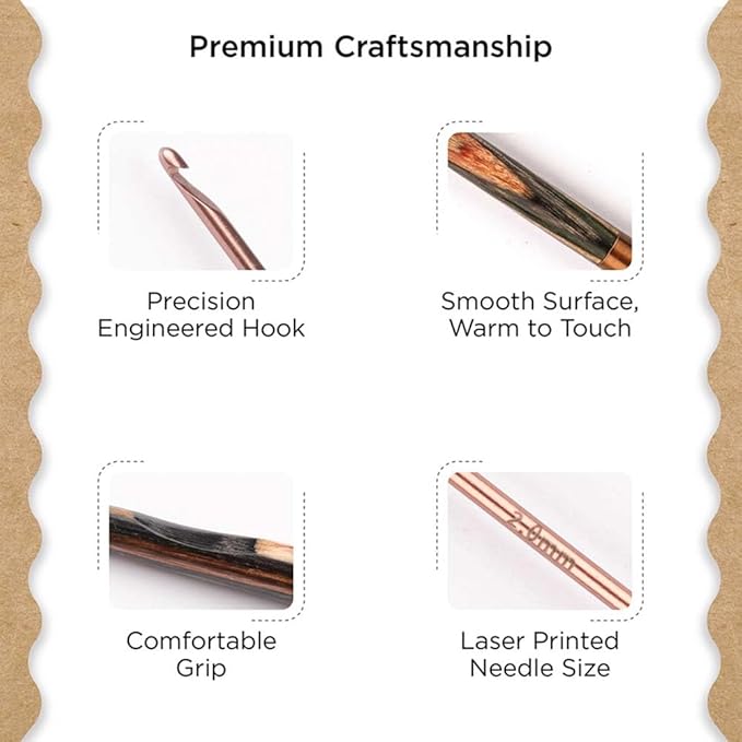 Knitter’s Pride Terra Single-Ended Crochet Hook – 2mm