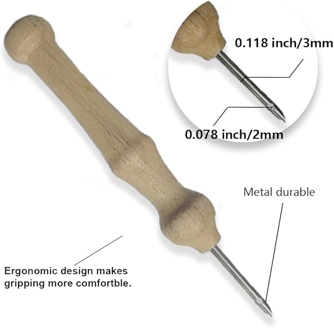 INFUNLY 2PCS Mushroom Punch Needle Kit for Beginners Art Night Mushroom DIY Punch Needle Embroidery Starter Kit Handcraft Needlepoint Set with Plant Pattern Instruction for Festival Gift Home Decor