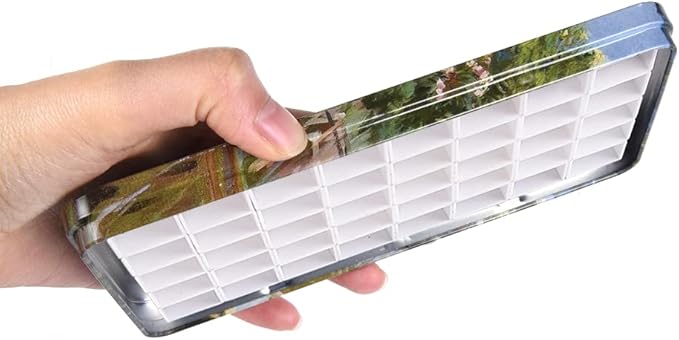 40Pcs Empty Half Pans with Magnetic Stripe Watercolor Paint Travel Tin Palette Case, Artist Paints Half Pan Kits for DIY Watercolor Oils or Acrylics Painting Art Drawing Garden