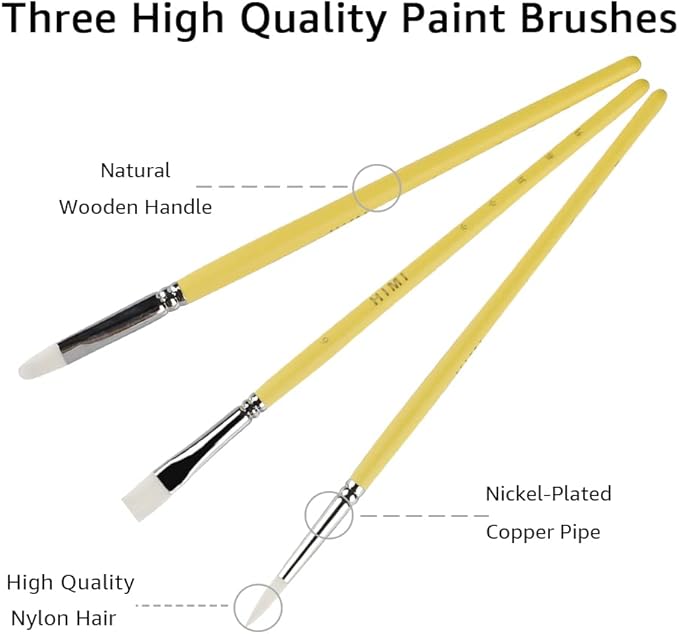 HIMI Gouache Paint Set, 24 Colors x 30ml/1oz with 3 Brushes & a Palette, Unique Jelly Cup Design, Non-Toxic, Guache Paint for Canvas Watercolor Paper - Perfect for Beginners, Students, Artists(Orange)