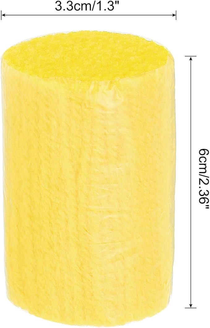PATIKIL 10 Rolls Latch Hook Yarn Kit - Precut Rugs Yarn for Making Crochet Bundles, Tapestry DIY Craft - Adults Beginners - Lemon Yellow