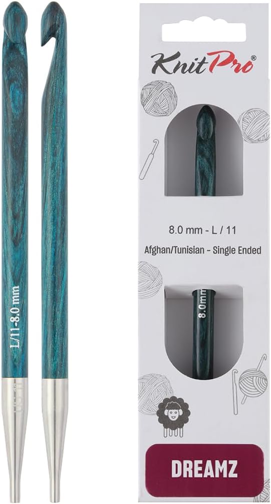KnitPro Dreamz Afghan/Tunisian Crochet Hook | US Size L (8mm)