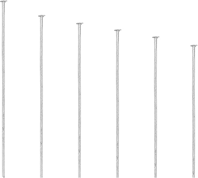 Mandala Crafts Stainless Steel Flat Head Pins for Jewelry Making Earring Making Supplies - Jewelry Findings for Making Earring DIY Bracelets Rosary Charms