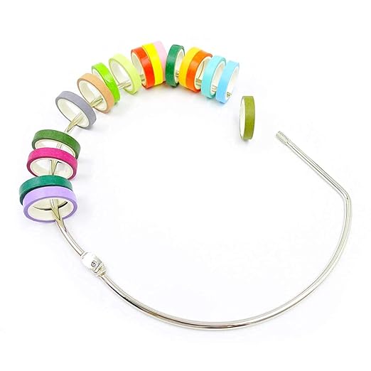 Vowcarol 3 Pack Washi Tape Organizer Washi Tape Storage Ring (8 inches)