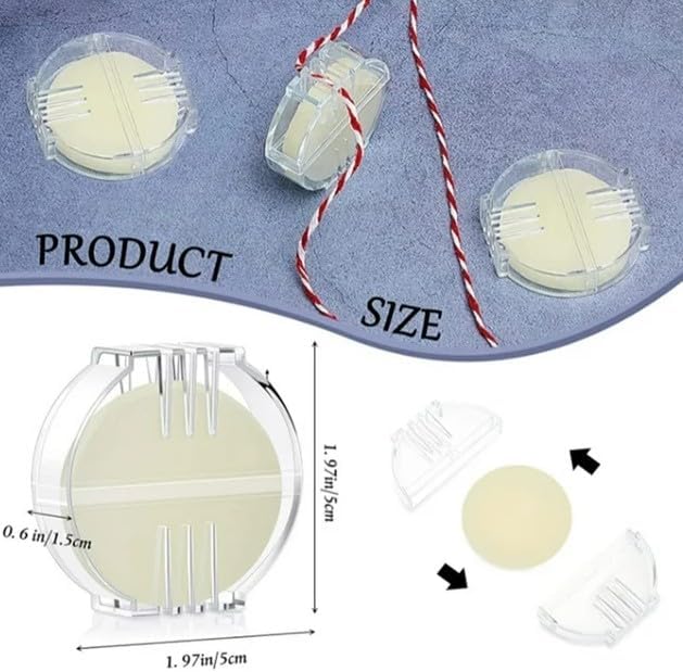 1Pc Thread Wax Conditioner Beeswax for Conditioner Round for Needle Sewing DIY Practical Sewing Tool Thread Wax for Embroidery and Floss Sewing Arts,Crafts and