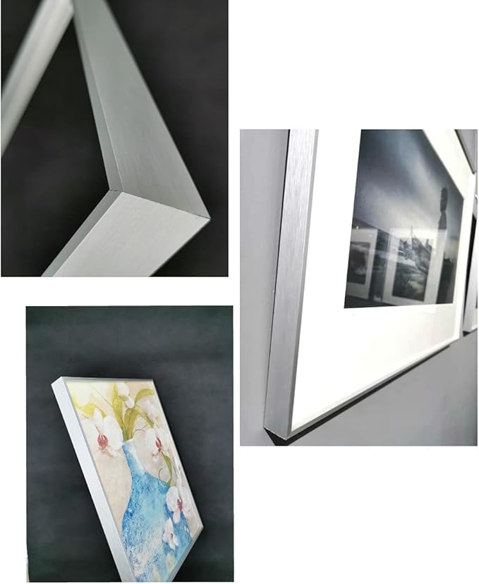 GVS-ART DIY Metal Floating Frame for 24X30 Canvas Painting Art,1 1/4"(3.2cm) Depth, Floater Frame,Mental Frame Kit, Cut to Pieces,Not Include Canvas or Mat. Titannium Gold Frame