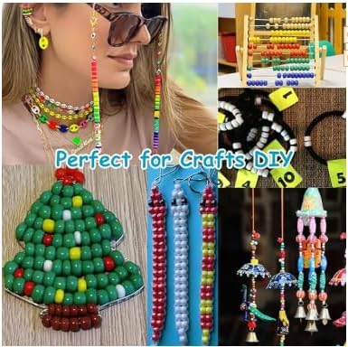 1000Pcs 9mm Black Plastic Pony Beads for Friendship Bracelets, Hair Beads, Crafts