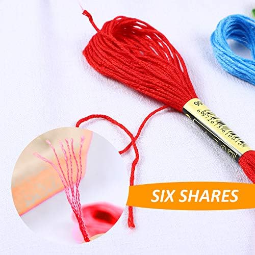 Embroidery Floss Kit-24 Skeins Premium Cross Stitch Thread for Knitting, Embroidery Stitching and Cross Stitch Project